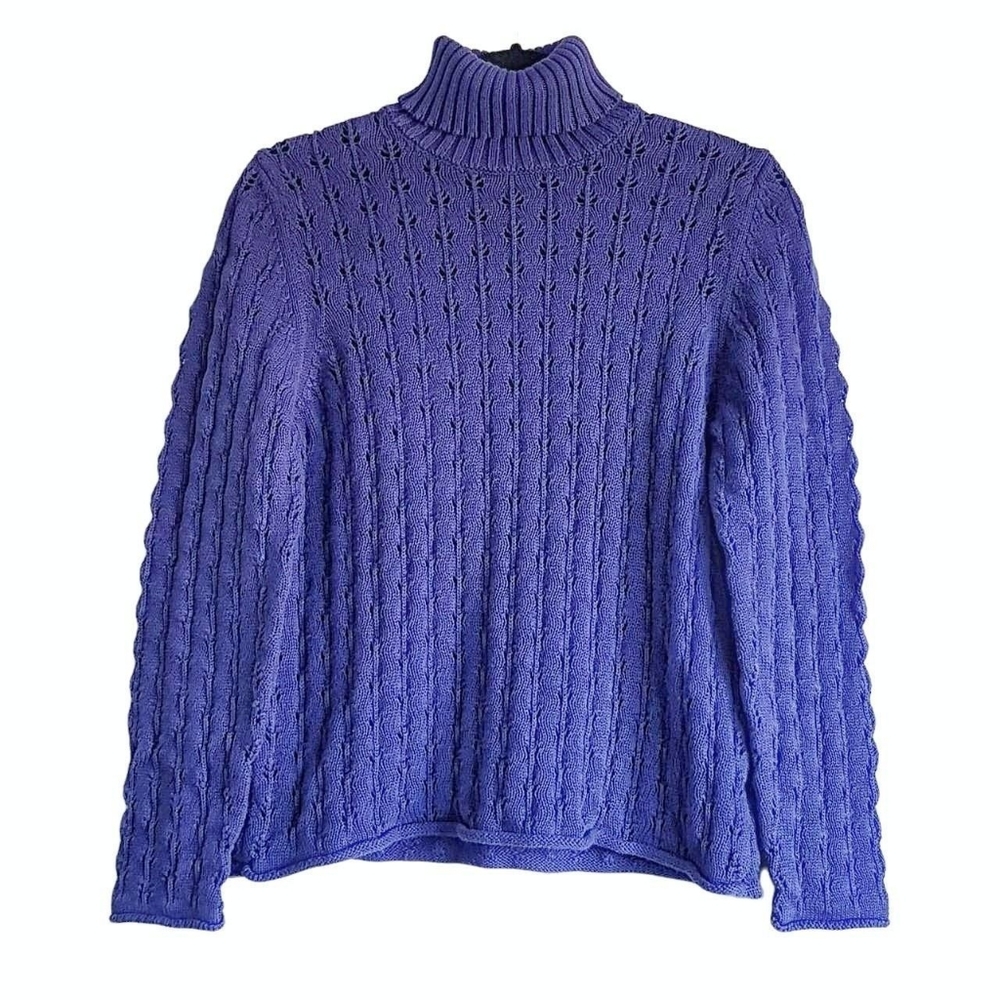 Vintage Navy Turtleneck Sweater